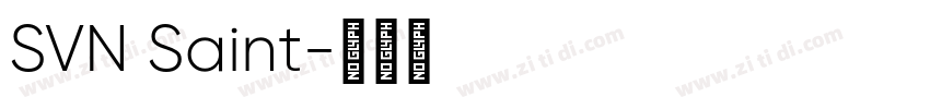 SVN Saint字体转换